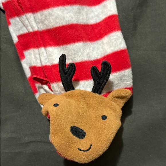 Carter's Christmas onsie with footies - Picture 2 of 4